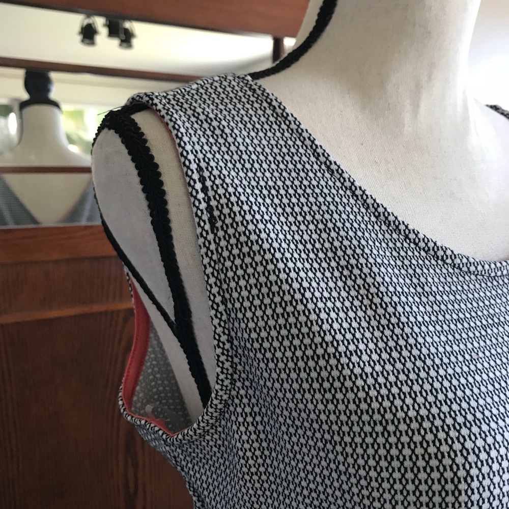 FINAL FEW  Plus Size Textured Skater Dress - Picture 5 of 8